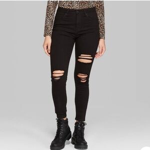 Wild Fable Black Jeans High Rise Skinny sz 12L